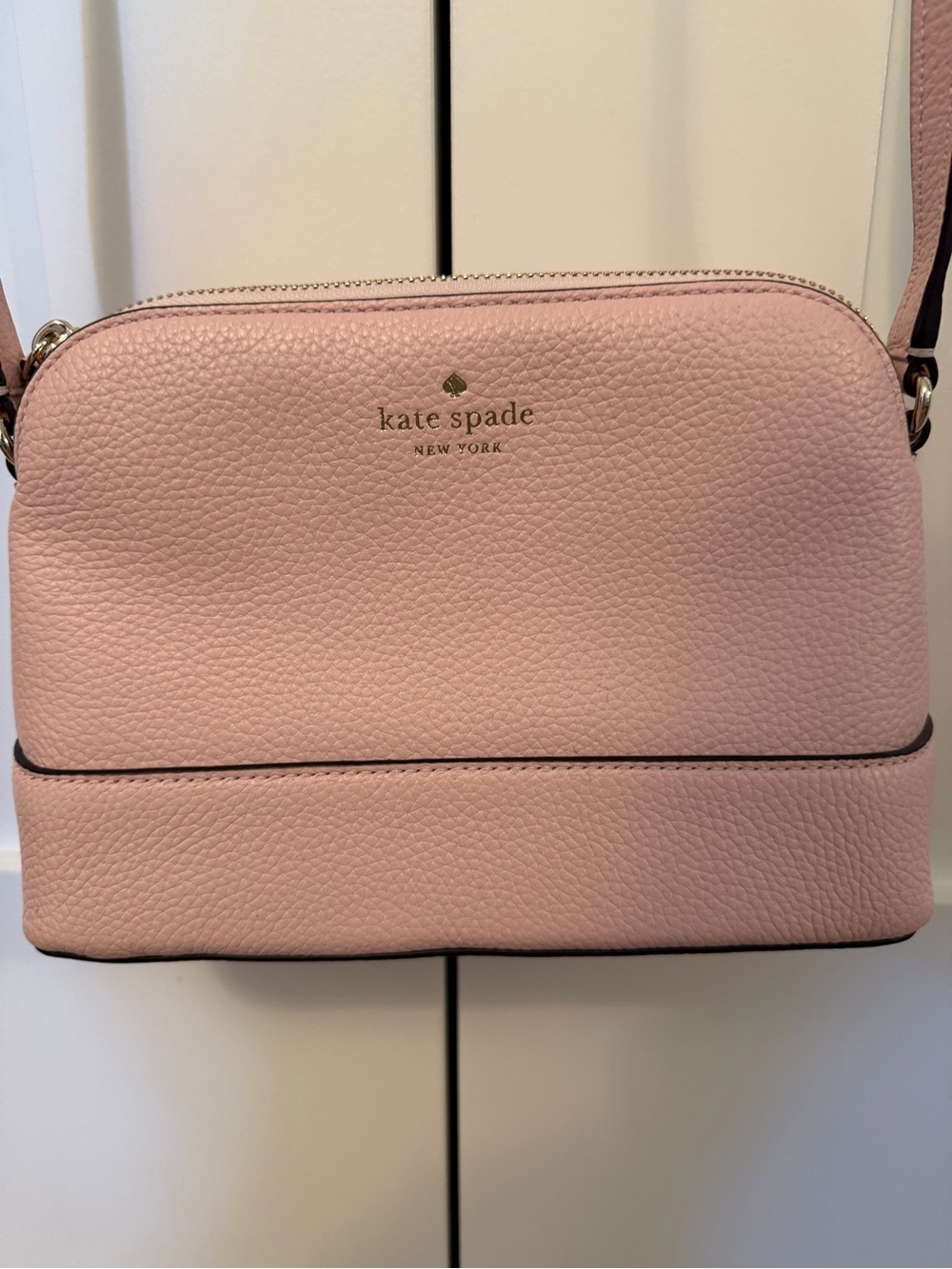 kate spade Blush Pink Pebbled Leather Crossbody Bag